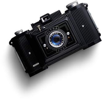 an old camera on a white background